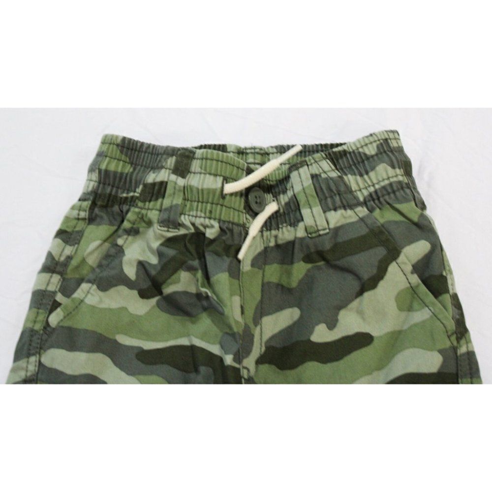 Children's Place Tactical Cargo Long Shorts Olive Camo Size 14 - Picture 3 of 9